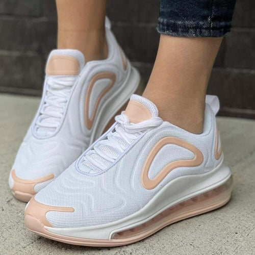 Дамски бели маратонки - Polly - White - Pink