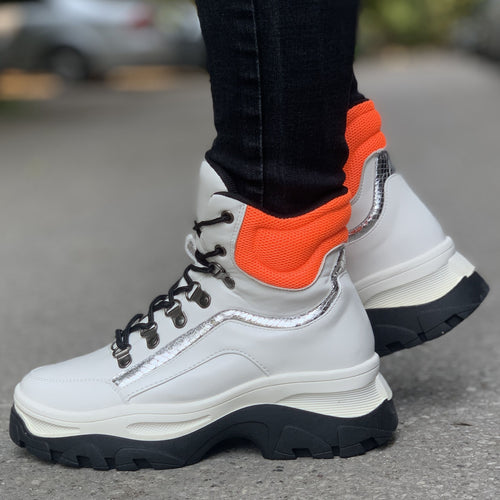 Дамски бели маратонки - Roksana - White