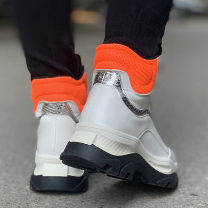 Дамски бели маратонки - Roksana - White