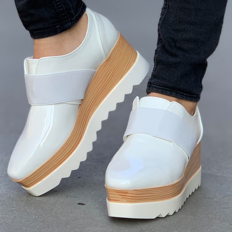 Дамски бели обувки - Kiiara  - White