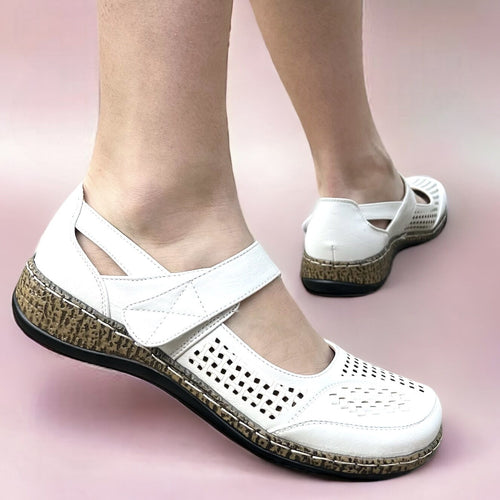 Дамски бели обувки - Leda - White