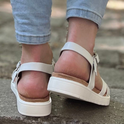 Дамски бели сандали - Aleshanee - White