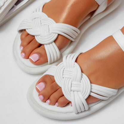 Дамски бели сандали - Ellen - White