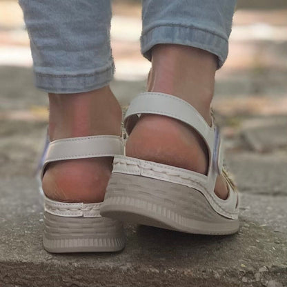 Дамски бели сандали - Jaklina - White