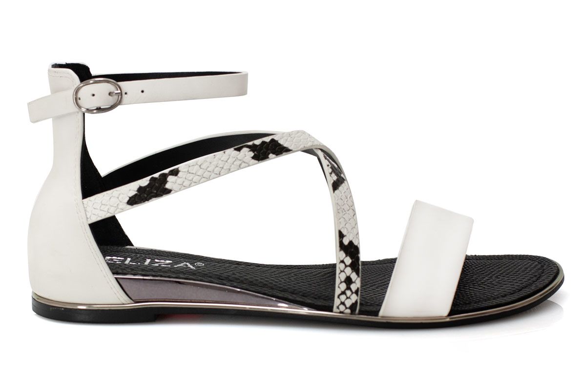 Дамски бели сандали - Lina -White