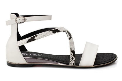 Дамски бели сандали - Lina -White