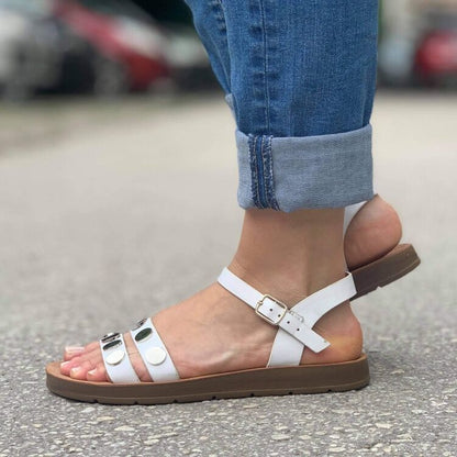 Дамски бели сандали - Maya - White