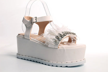 Дамски бели сандали - Nadie - White