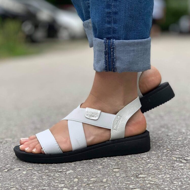 Дамски бели сандали - Nadiya - White