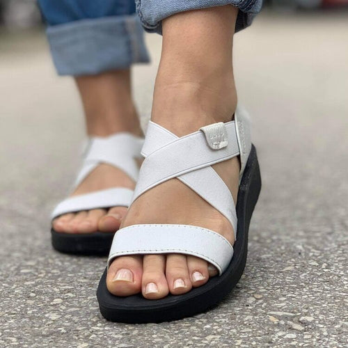 Дамски бели сандали - Nadiya - White