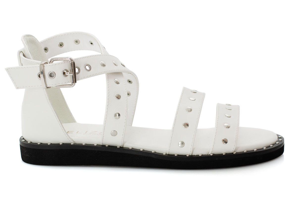 Дамски бели сандали римски стил  - LAZIO - White