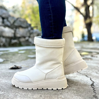 Дамски бежови боти - Cody - Beige