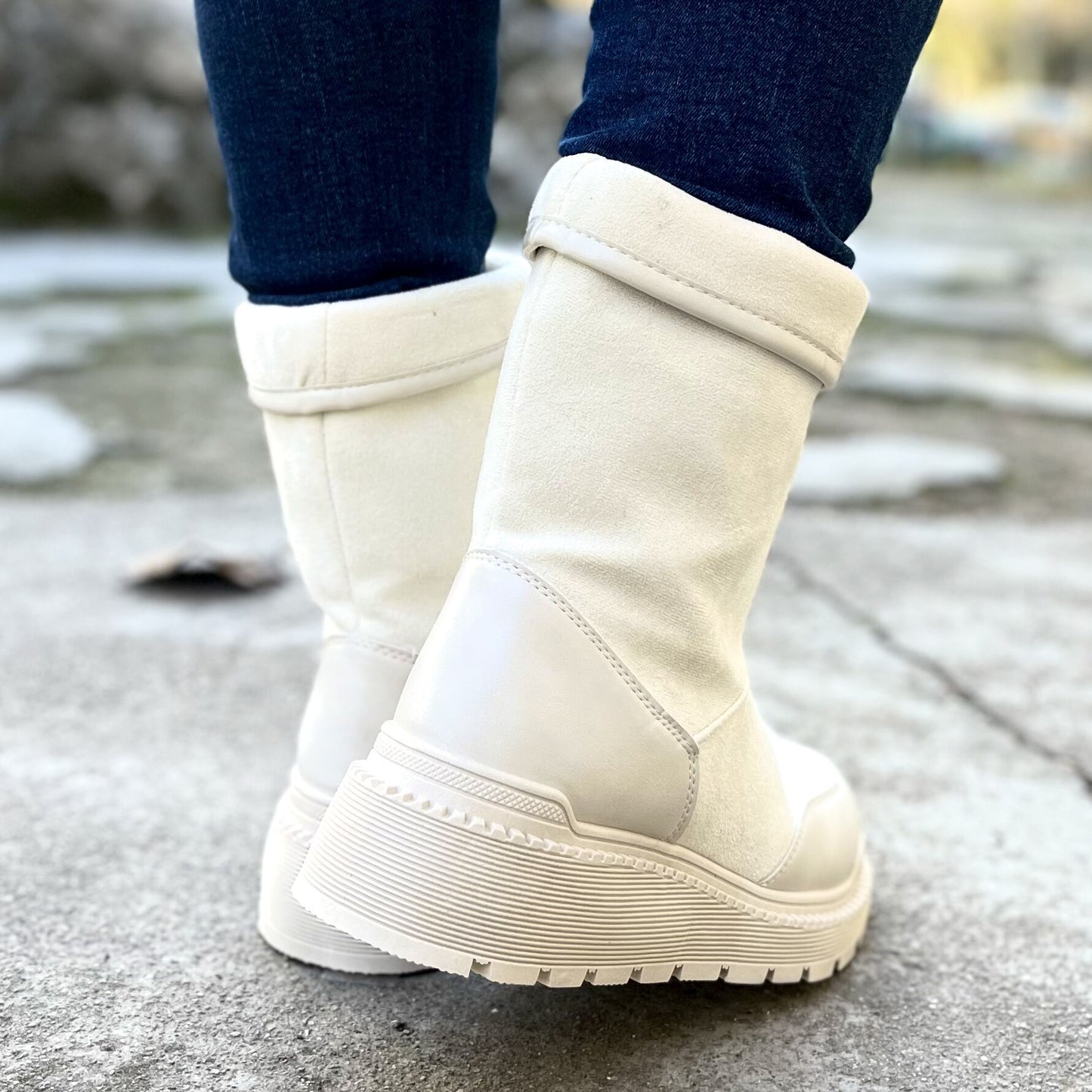 Дамски бежови боти - Cody - Beige