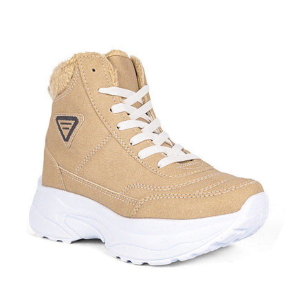 Дамски бежови  боти - Snow - Beige