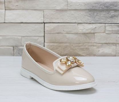 Дамски  бежови еспадрили - Lenny - Beige