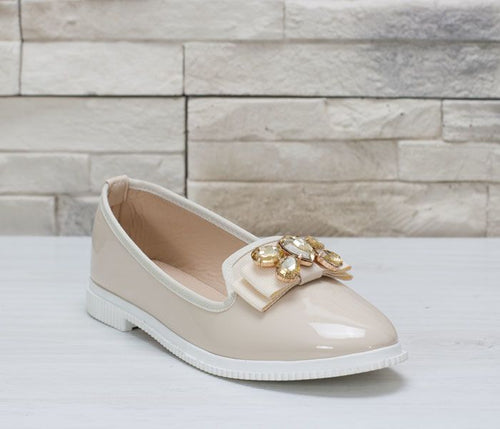 Дамски  бежови еспадрили - Lenny - Beige