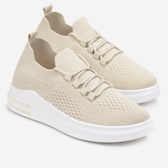 Дамски бежови маратонки - Ambrea - Beige