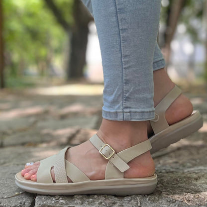 Дамски бежови сандали - Dimaia - Beige