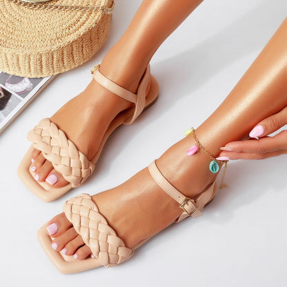 Дамски бежови сандали - Florence - Beige