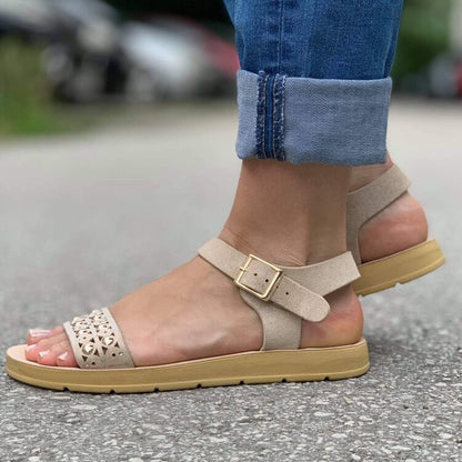 Дамски бежови  сандали - Romi - Beige