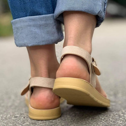 Дамски бежови  сандали - Romi - Beige