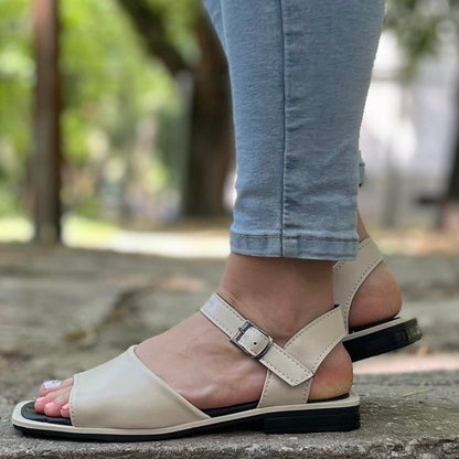 Дамски бежови сандали - Tiffany - Beige