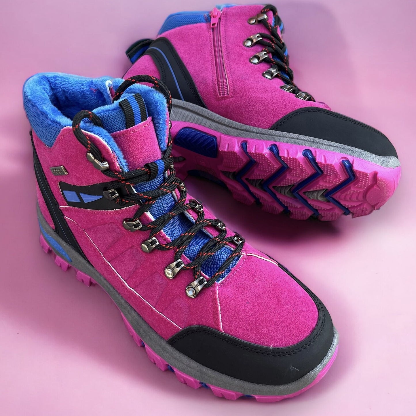 Дамски боти в цикламен цвят - Layla - Fuxia