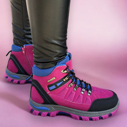 Дамски боти в цикламен цвят - Layla - Fuxia