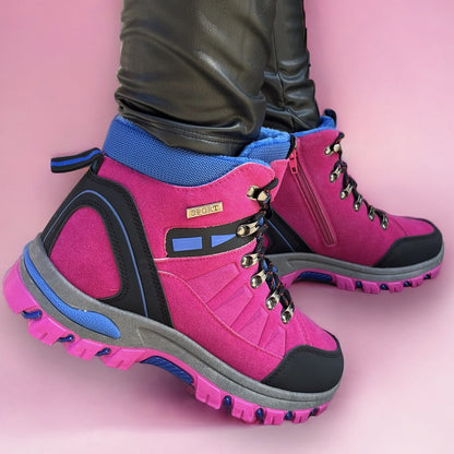 Дамски боти в цикламен цвят - Layla - Fuxia