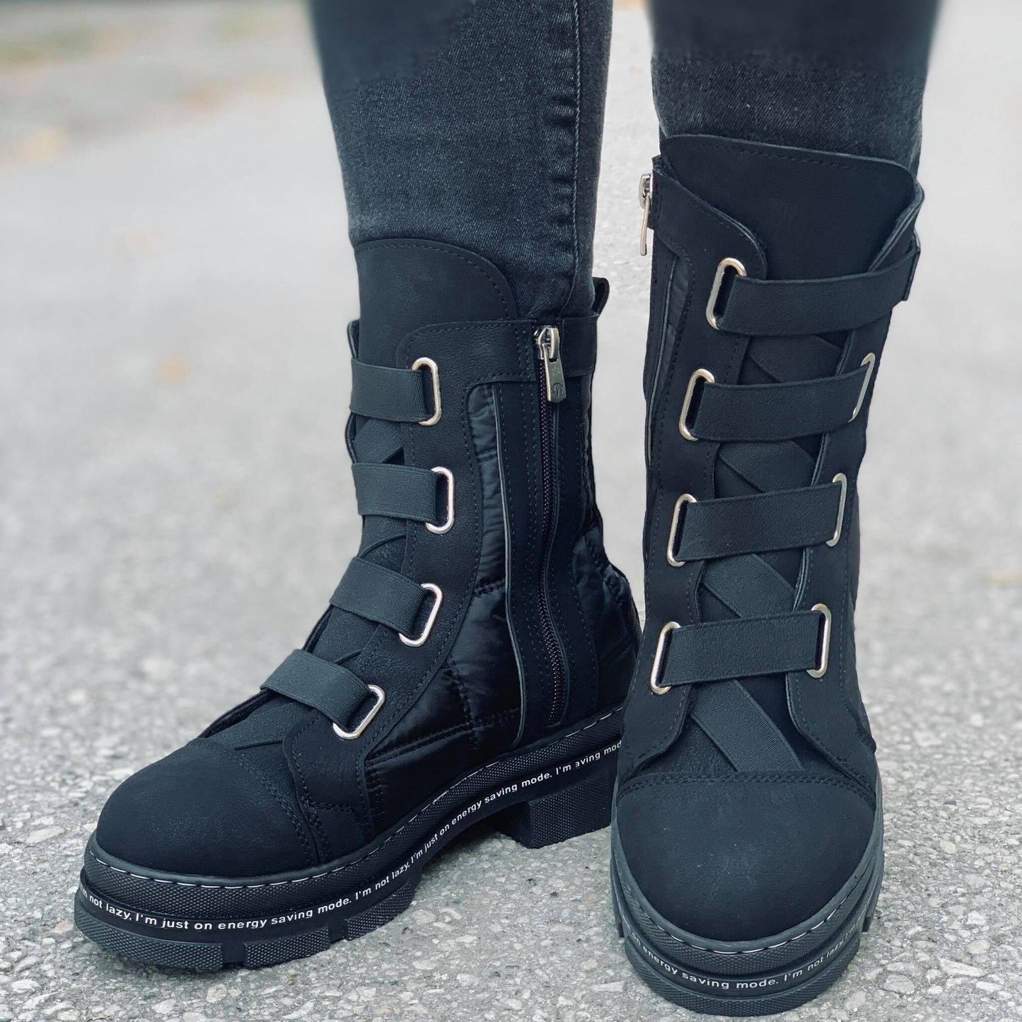 Дамски черни апрески - Dericia - Black
