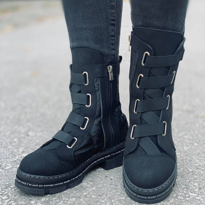 Дамски черни апрески - Dericia - Black