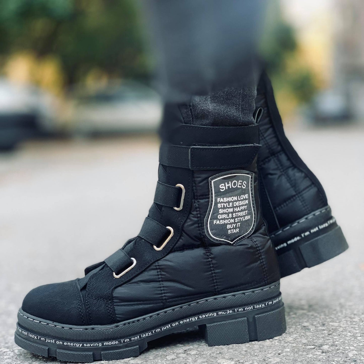 Дамски черни апрески - Dericia - Black