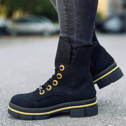 Дамски черни апрески - Missy - Black - Yellow
