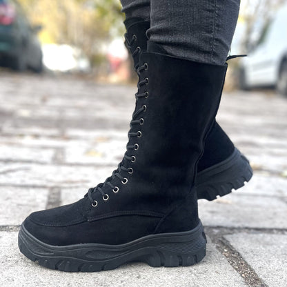 Дамски черни боти - Alcamy - Black