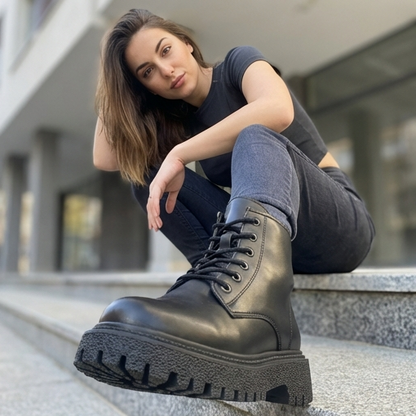 Дамски черни боти - Amantha - Black