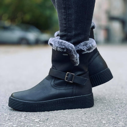 Дамски черни боти  - Chloe - Black