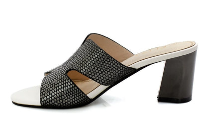 Дамски черни чехли на ток - Lalette - Black