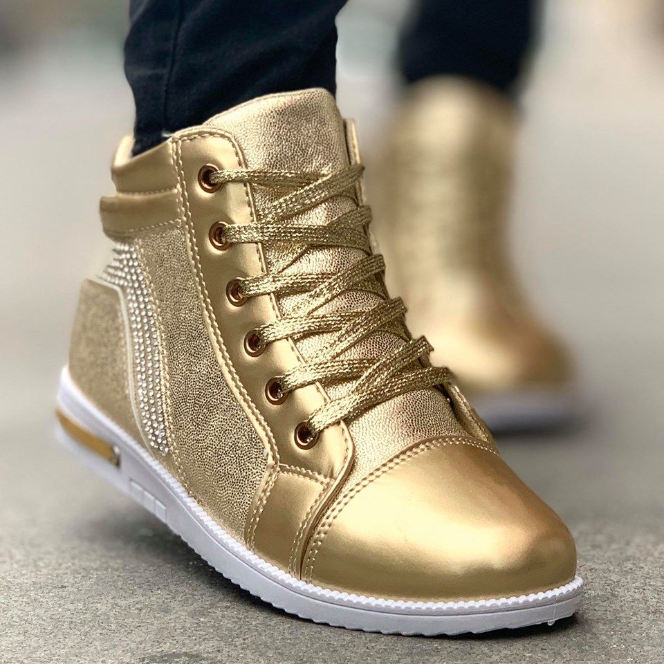 Дамски златисти кецове - Elena - Gold