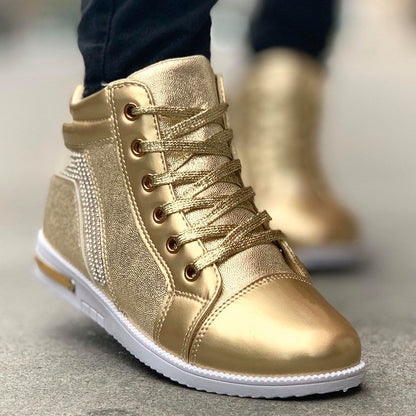 Дамски златисти кецове - Elena - Gold