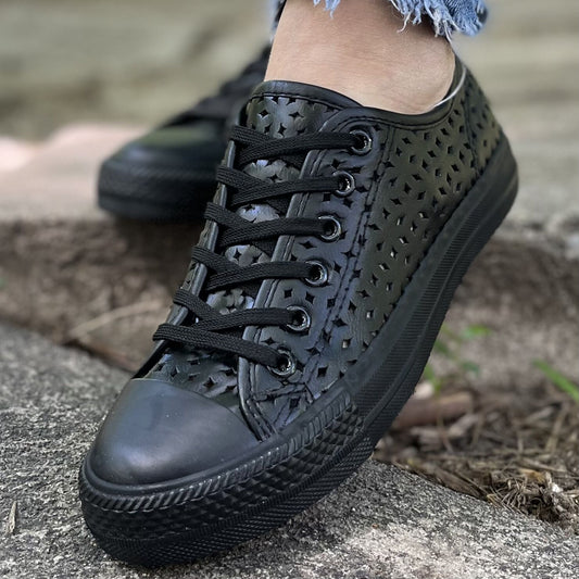 Дамски черни кецове - Georgia- Black
