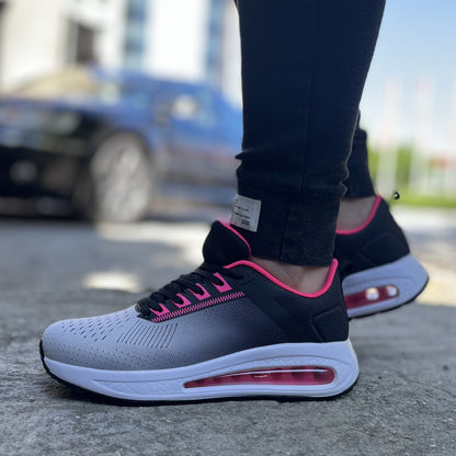 Дамски сиво-розови маратонки Abey Grey Pink – Дишащи и Леки