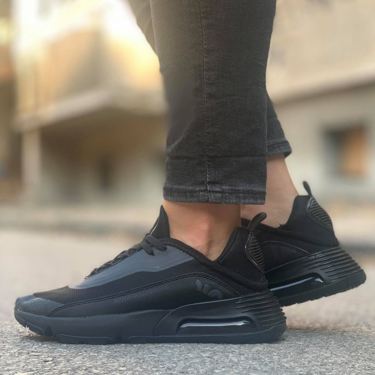 Дамски черни маратонки Alameda Black | Спортни обувки | Размери 36–42