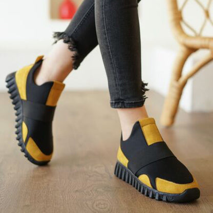 Дамски черни маратонки - Apolonia - Black - Yellow