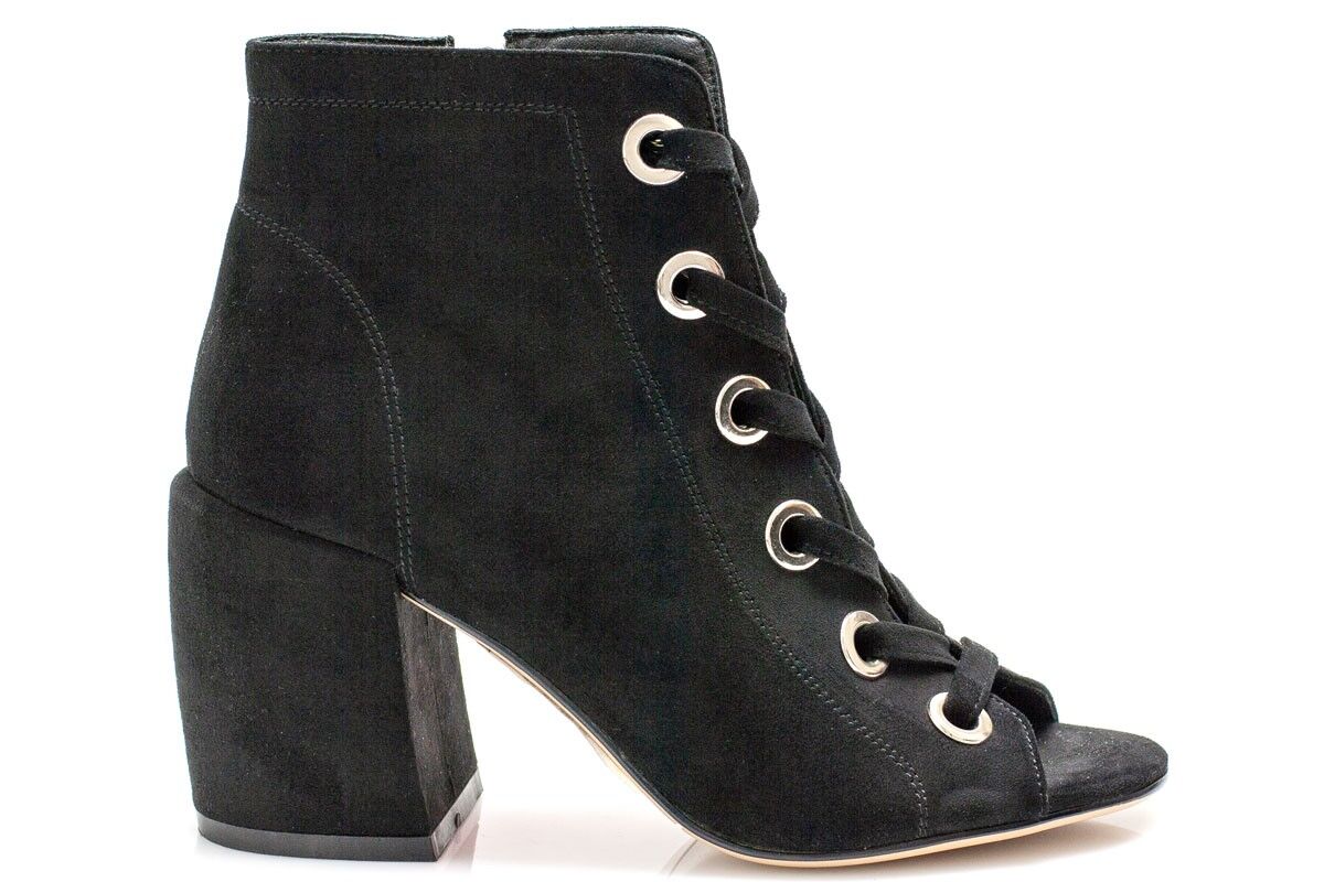 Дамски черни сандали на ток - Chianna - Black