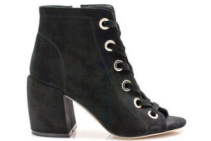 Дамски черни сандали на ток - Chianna - Black