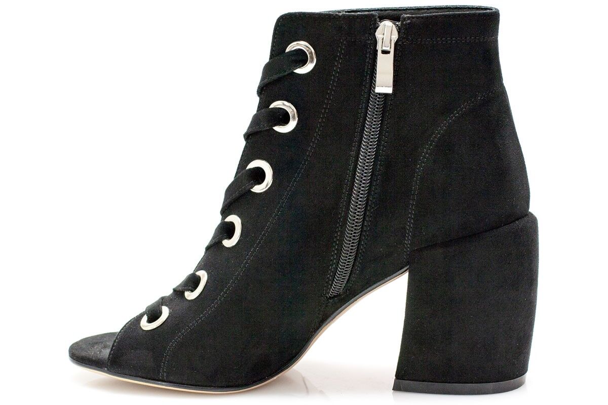 Дамски черни сандали на ток - Chianna - Black