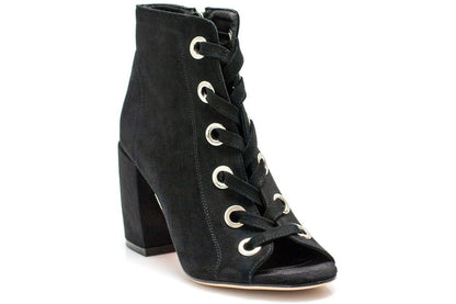 Дамски черни сандали на ток - Chianna - Black