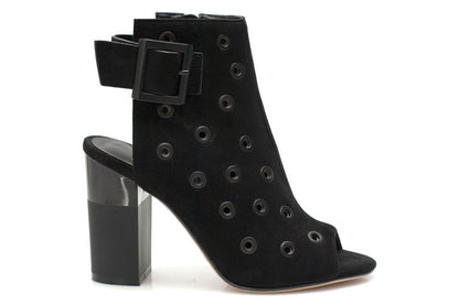 Дамски черни сандали на ток - Hazel  - Black