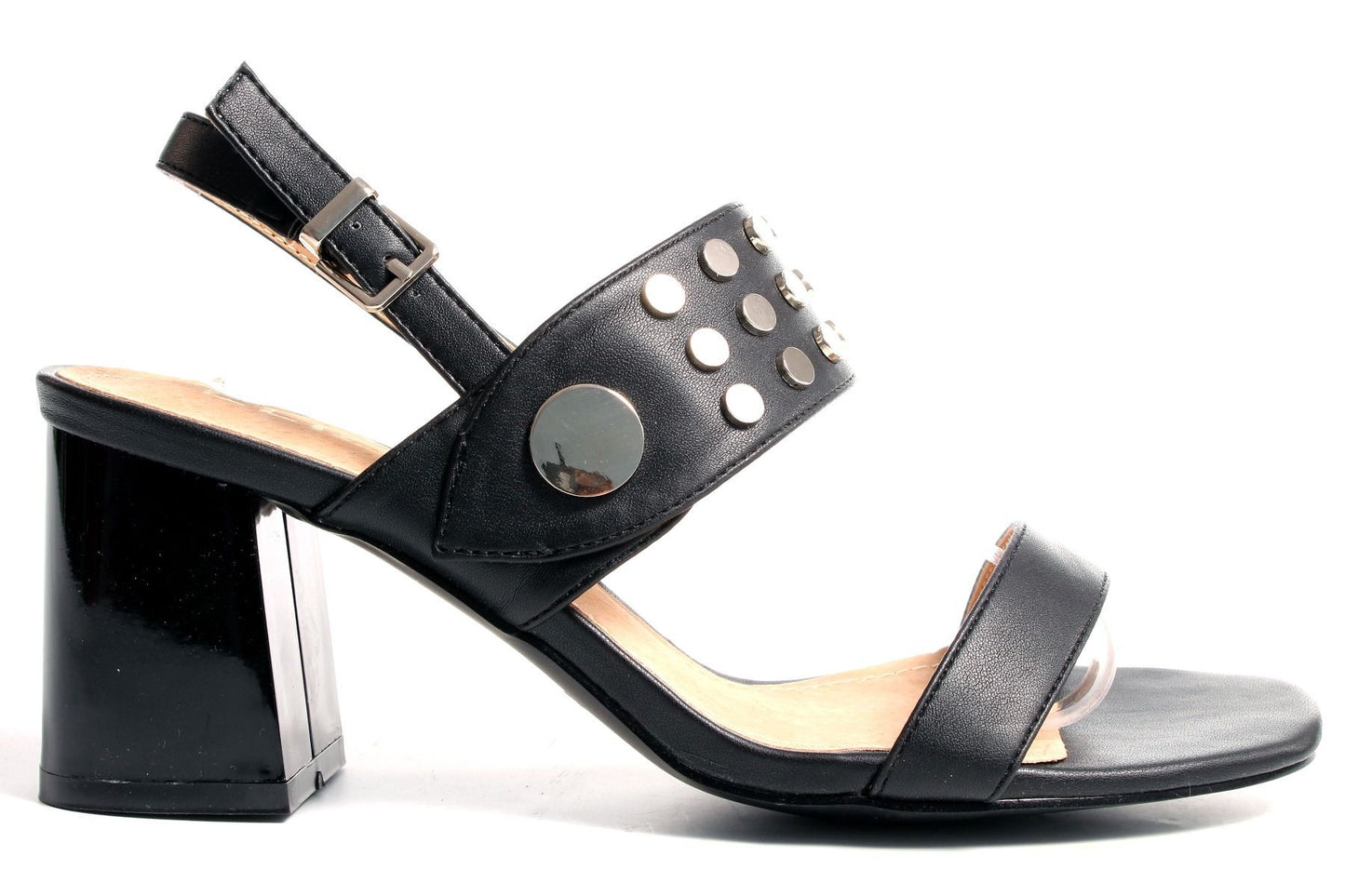 Дамски черни сандали на ток - Kateisha - Black