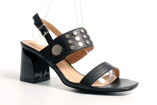 Дамски черни сандали на ток - Kateisha - Black